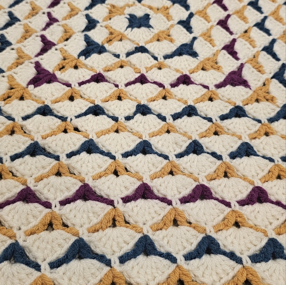 NEW Crochet Baby Blanket - Picture 2 of 3